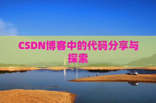 CSDN博客中的代码分享与探索